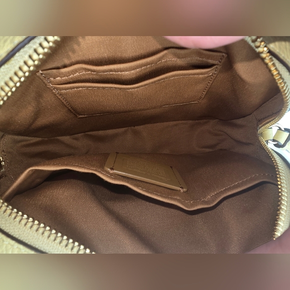 COACH X DISNEY C3404 Princess Belle Mini Camera Crossbody Bag Yellow Leather - Picture 15 of 16